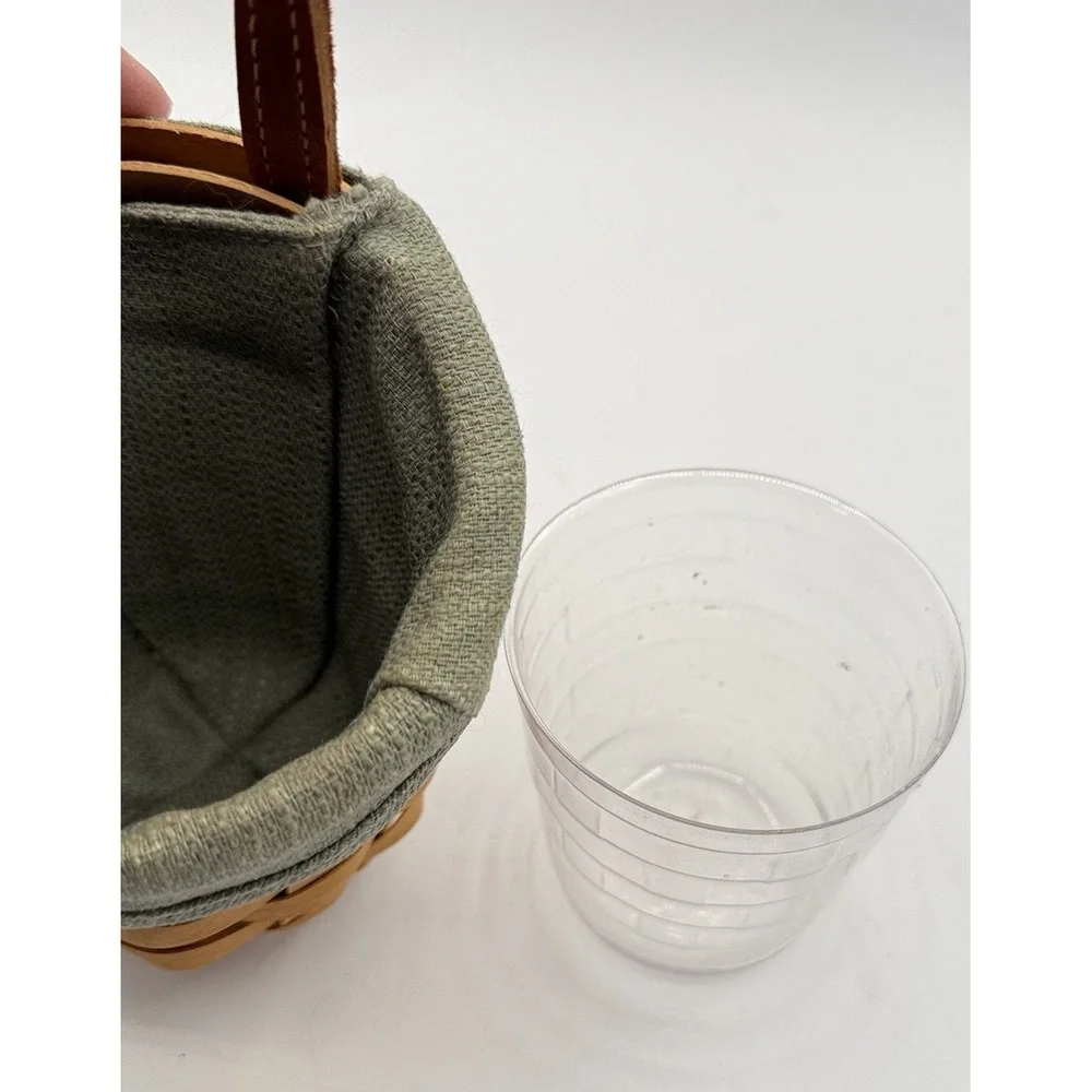 Longaberger 2007 Small Gatehouse Basket W/  Fabric Liner And Protector #6612